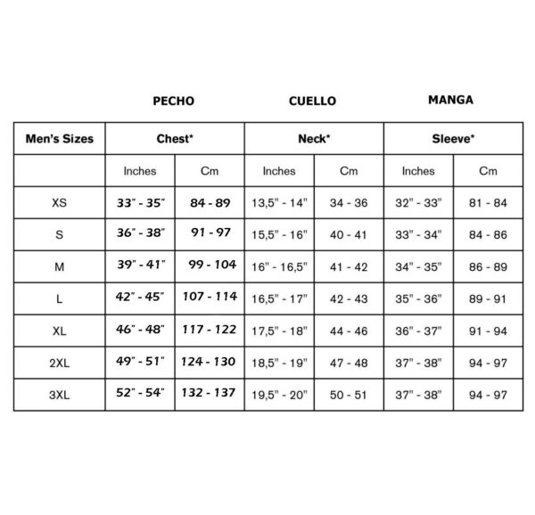 tabla-tallas-medidas-chaquetas-chubasqueros-simms-size-centrimetros-chart