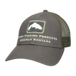 GORRA SIMMS Small fit trout icon trucker shadow green