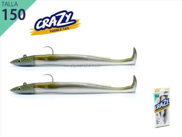 Fiiish crazy paddle tail 150mm combo off shore