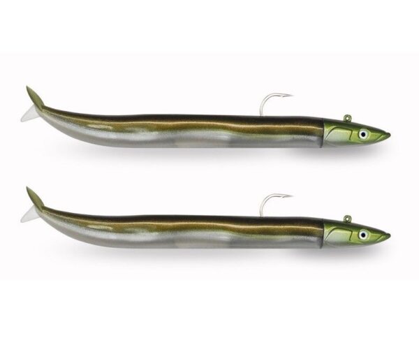Fiiish Crazy Sand Eel 120 Doble Combo Off shore color kaki