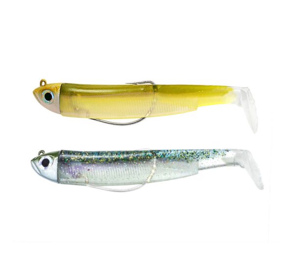 FIIISH Black Minnow 90 Doble combo Shore 5g colores gost minnow y wakasagi